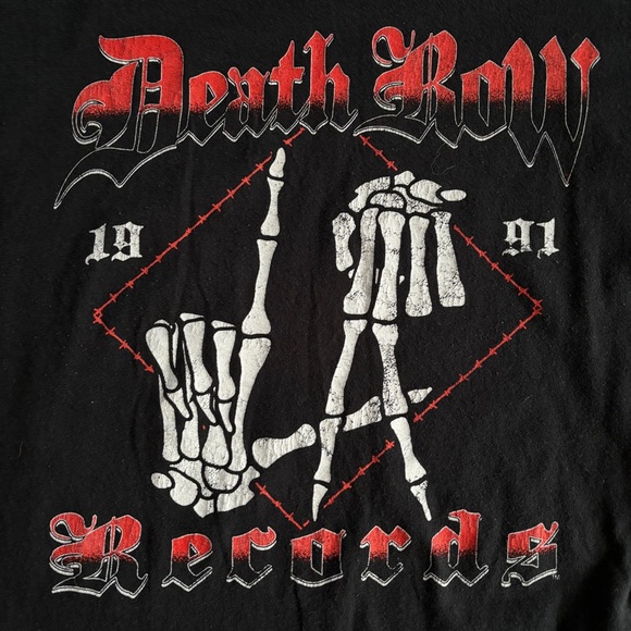 Death Row Records LA Skeleton Tee size M - Picture 5 of 6